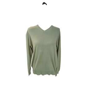 Paul Frederick Men's Silk and Cashmere V-Neck Pullover Sweater